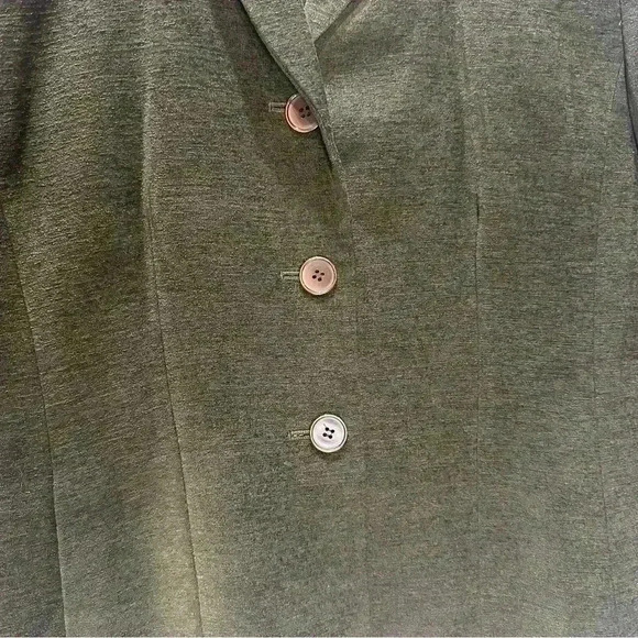 Kasper & Co ASL Vintage Green Viscose Blazer Jacket And Skirt Set Women’s Size 8 - Picture 5 of 16